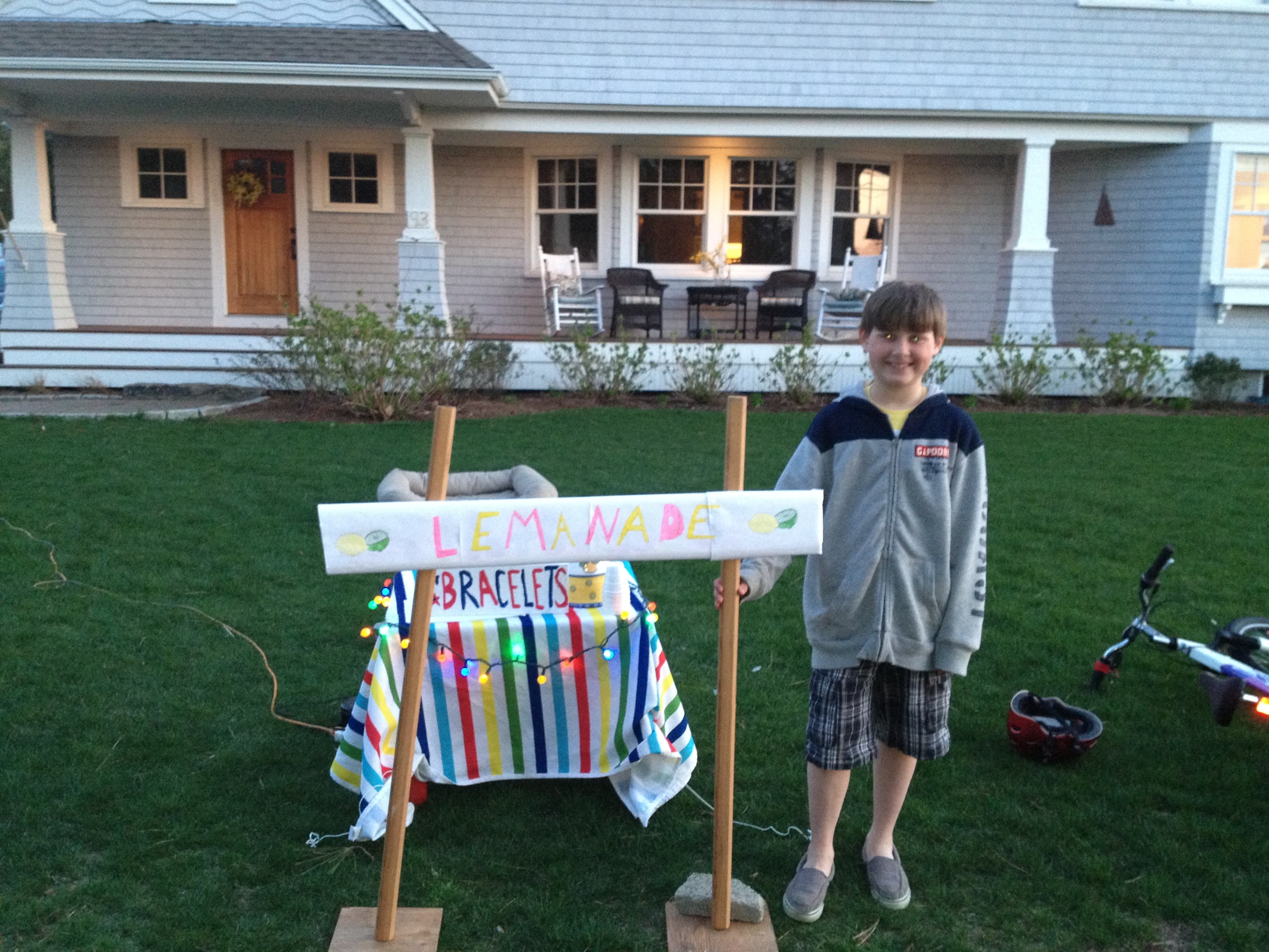 The first Nyes Neck Make-A-Wish fundraiser table.